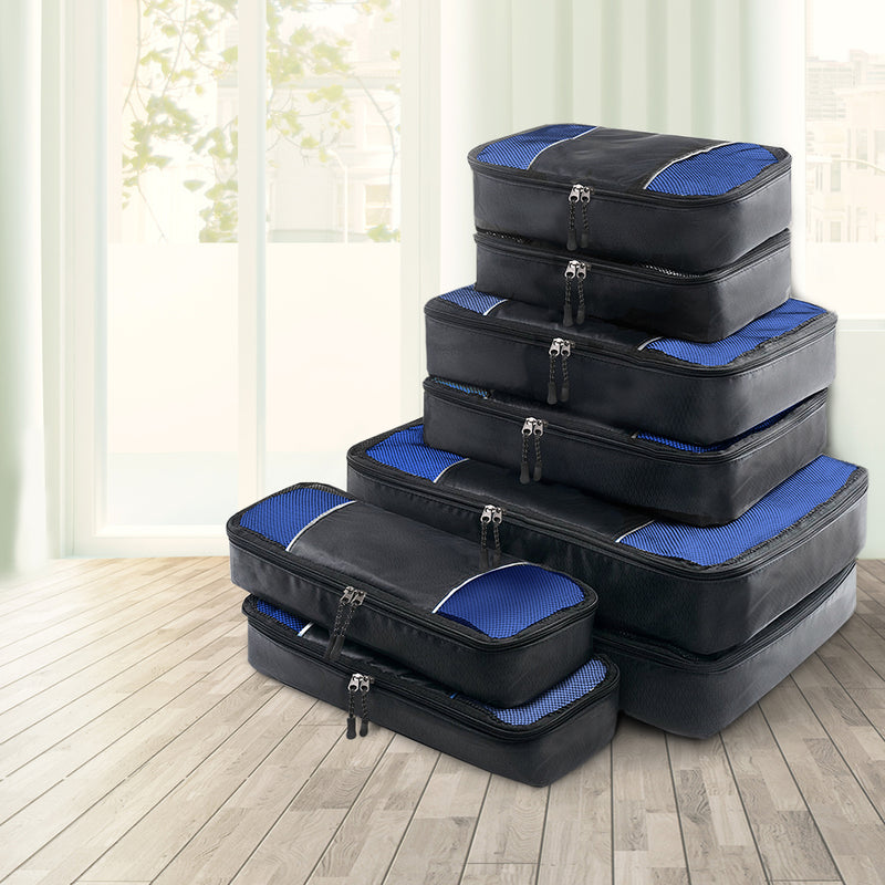 Wanderlite 8 Piece Luggage Organiser Travel Bags - Sale Now
