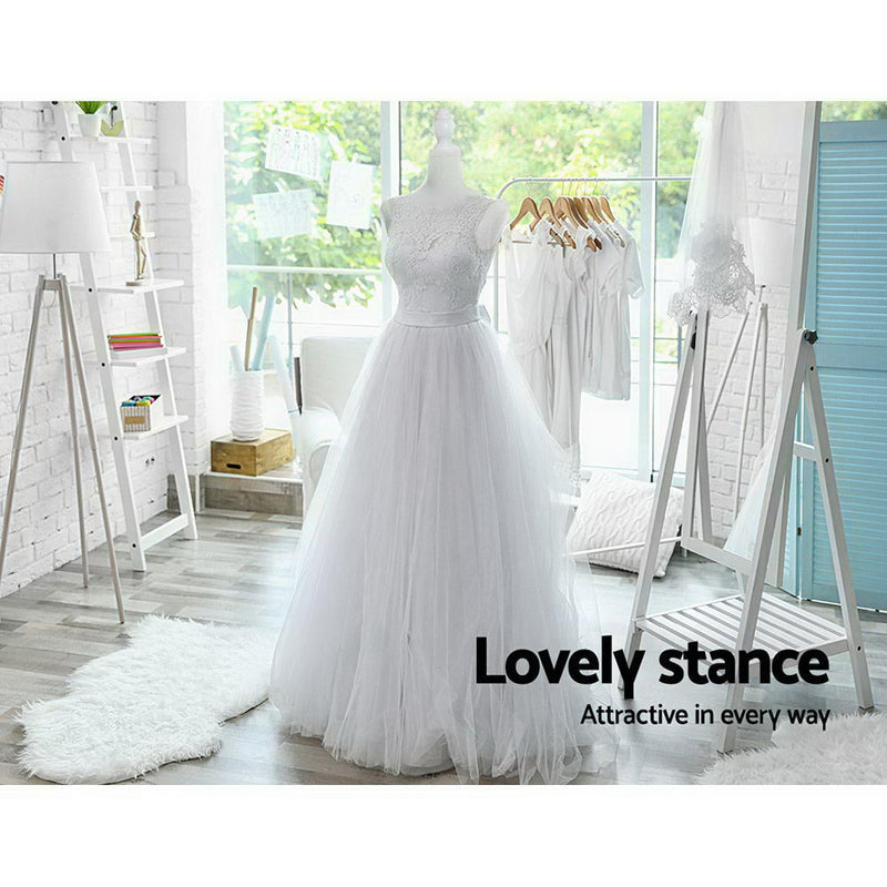 Female Mannequin 170cm Model Dressmaker Clothes Display Torso Tailor Wedding White - Sale Now