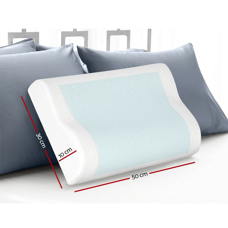 Giselle Bedding Set of 2 Cool Gell Memory Foam Pillows - Sale Now