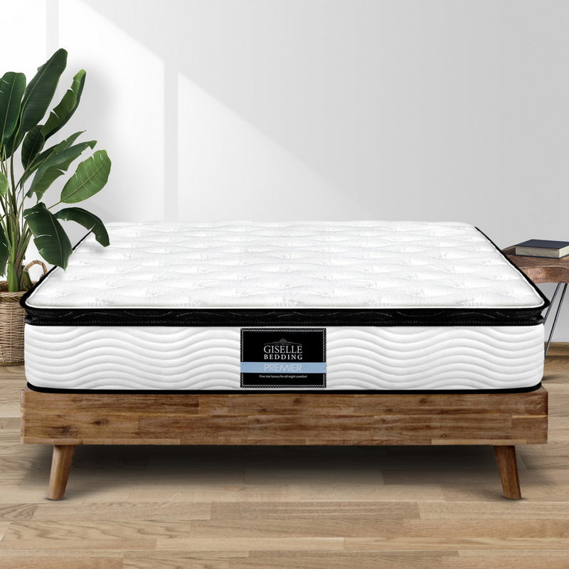 Giselle Bedding King Size 28cm Thick Spring Foam Mattress - Sale Now