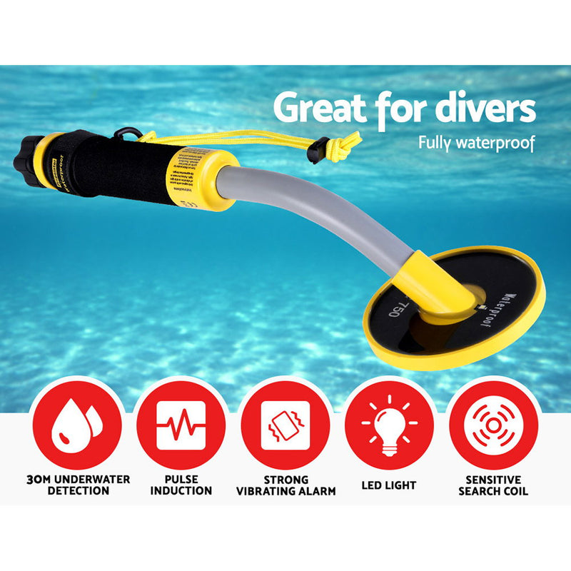 Waterproof Metal Detector 30M Underwater Pinpointer Gold Hunter Deep Sensitive Digger Treasure - Sale Now