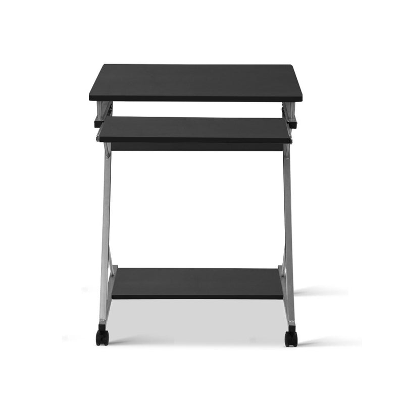 Artiss Metal Pull Out Table Desk - Black - Sale Now