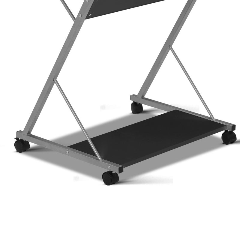 Artiss Metal Pull Out Table Desk - Black - Sale Now