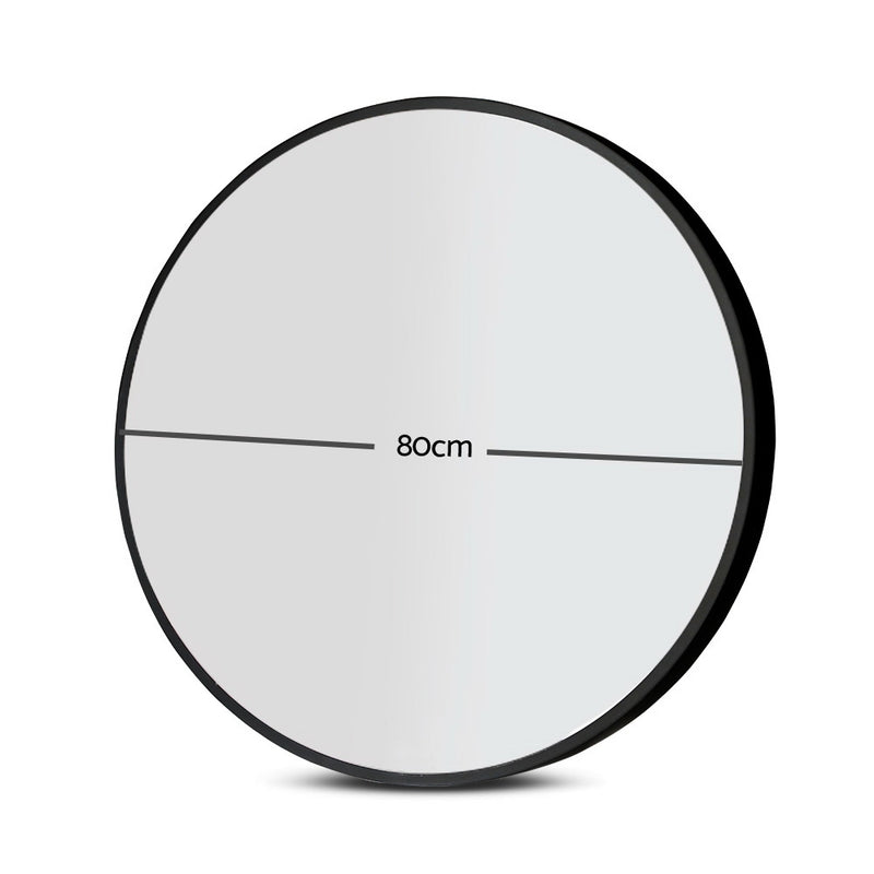 80cm Frameless Round Wall Mirror - Sale Now