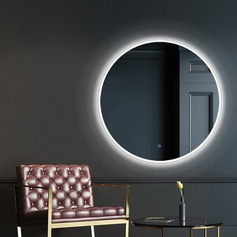 Embellir LED Wall Mirror Bathroom Mirrors With Light Decorative 50CM Round - Sale Now
