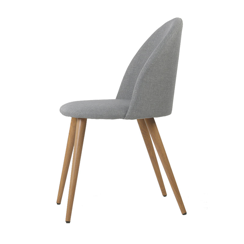 2 X Artiss Dining Chairs Light Grey - Sale Now