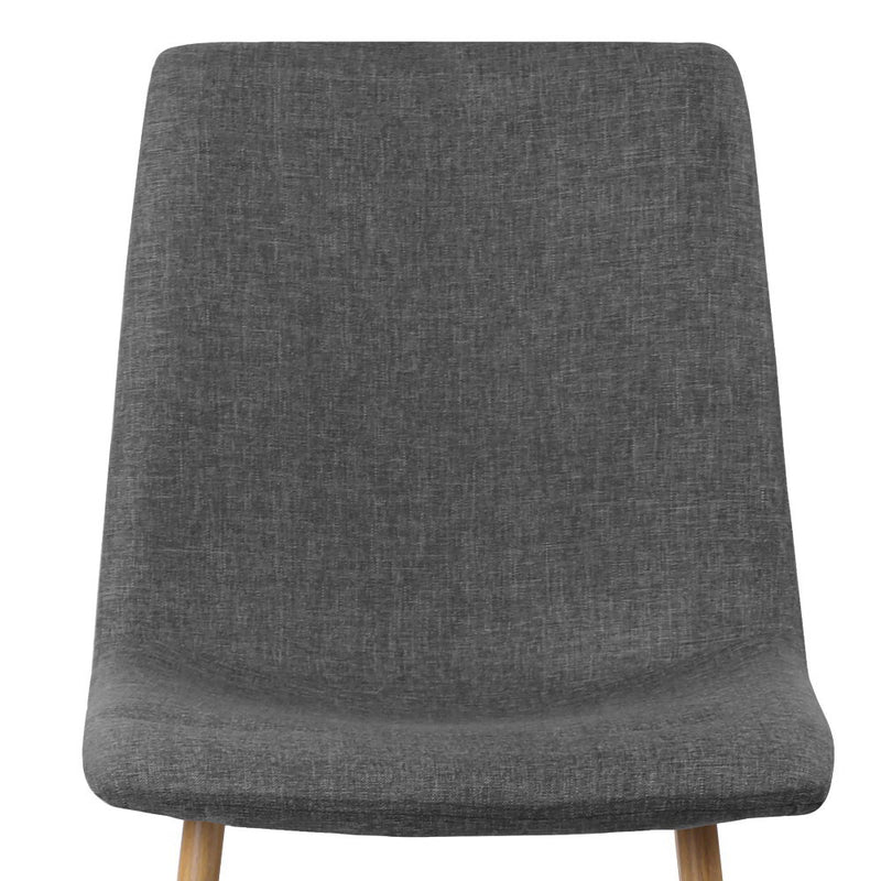 Artiss Set of 4 Collins Dining Chairs - Dark Grey - Sale Now