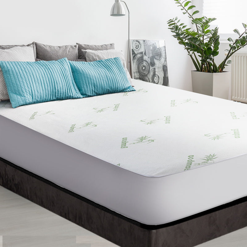 Giselle Bedding Giselle Bedding Bamboo Mattress Protector Double - Sale Now