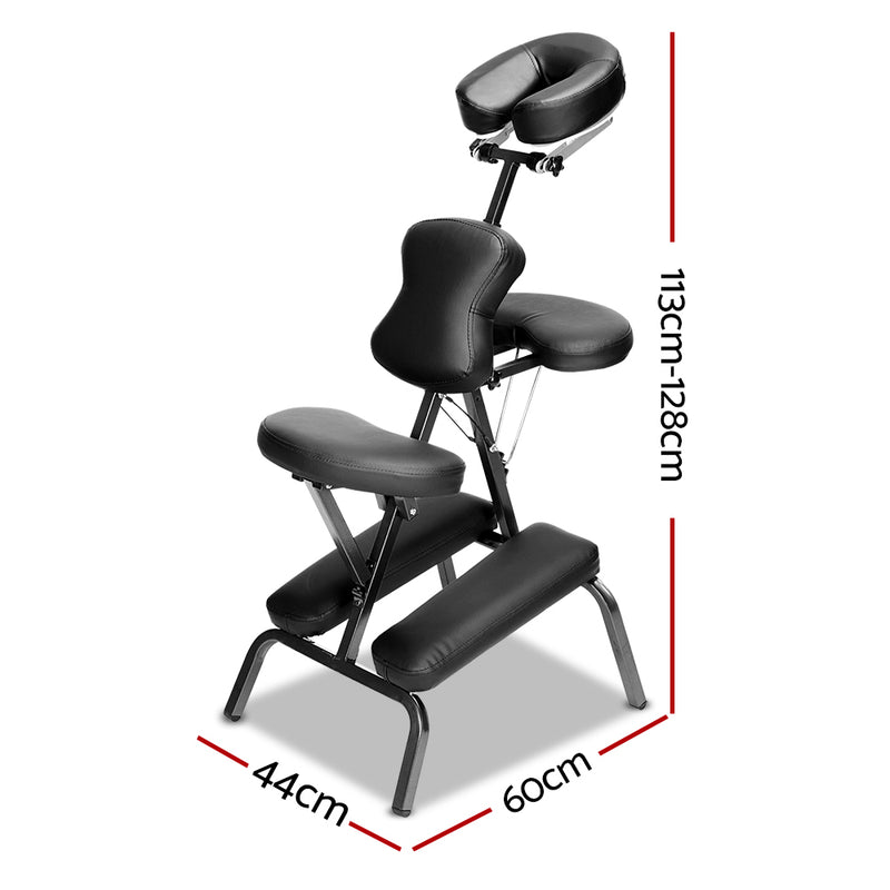 Zenses Massage Chair Massage Table Aluminium Portable Beauty Therapy Bed Tattoo Waxing - Sale Now