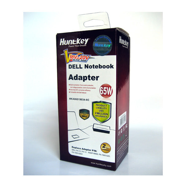 Huntkey DELL Notebook Adapter 65W (HKA06519034-8C) - Sale Now