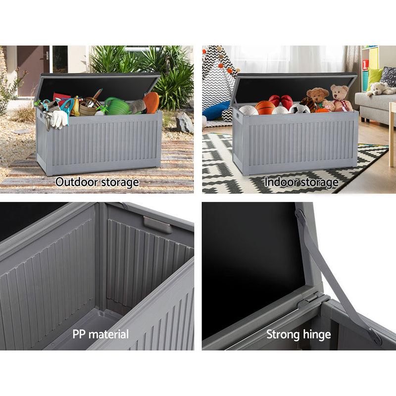 Gardeon Outdoor Storage Box Container Garden Toy Tool Sheds 270L - Sale Now