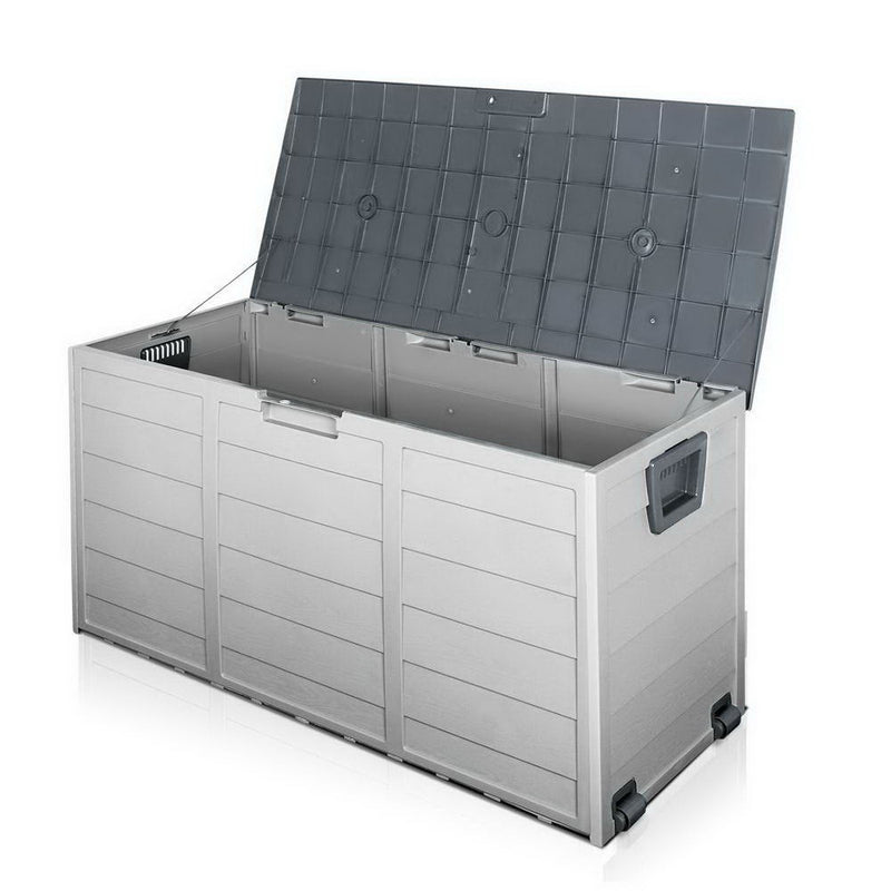 Giantz 290L Outdoor Storage Box - Grey - Sale Now