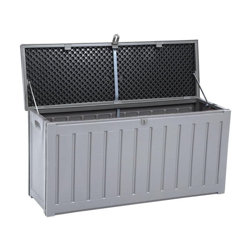 Gardeon Outdoor Storage Box Bench Seat Lockable 240L - Sale Now