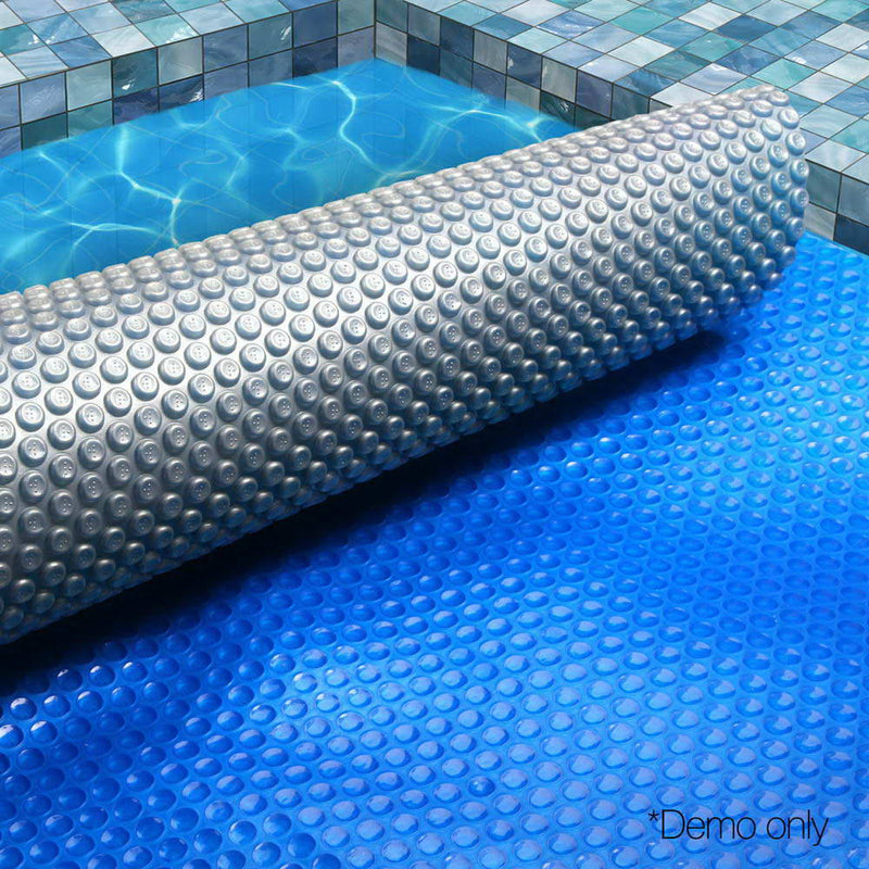Aquabuddy 10.5x4.2M Swimming Pool Cover 400 Micron Solar Isothermal Blanket - Sale Now