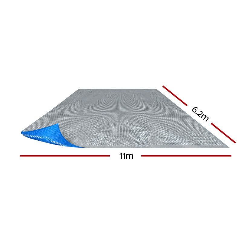 Aquabuddy 11X6.2M Solar Swimming Pool Cover Blanket Isothermal 400 Micron - Sale Now