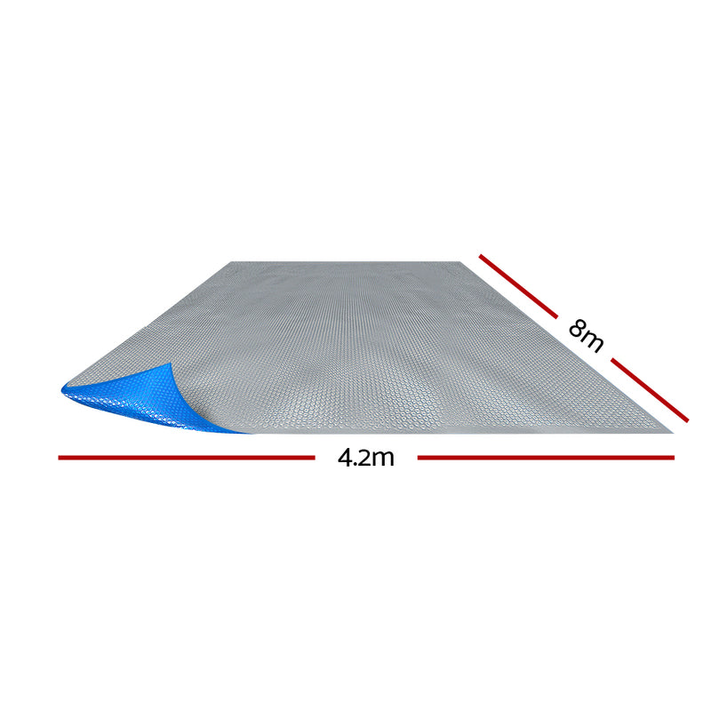 Aquabuddy 8M X 4.2M Solar Swimming Pool Cover 500 Micron Outdoor Blanket - Sale Now