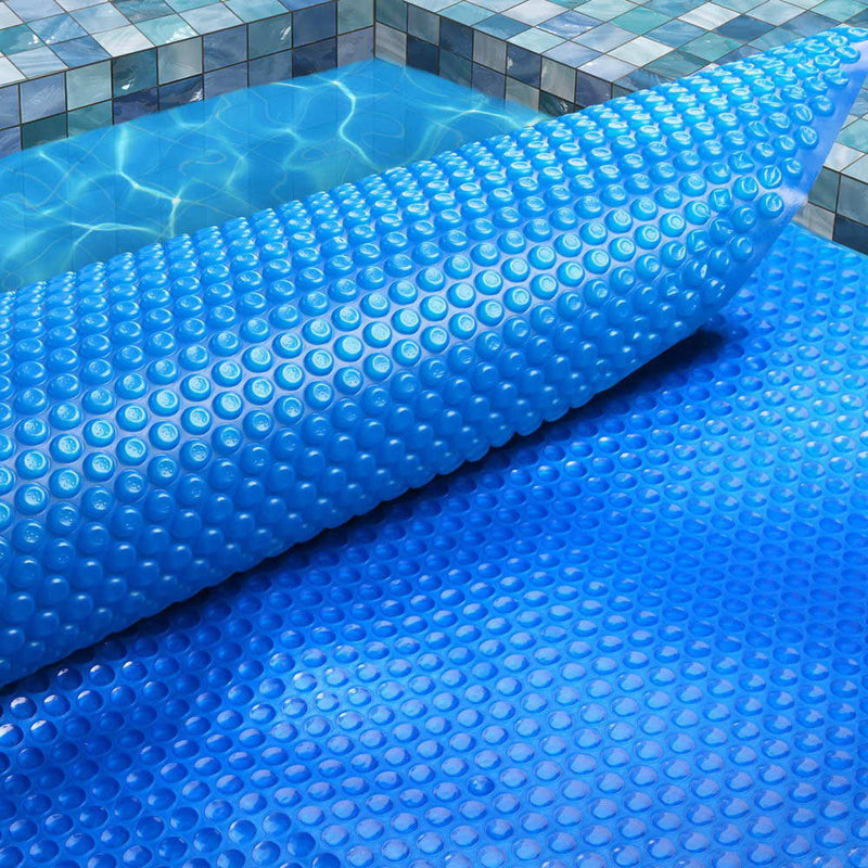 Aquabuddy 8M X 4.2M Solar Swimming Pool Cover 400 Micron Outdoor Bubble Blanket - Sale Now