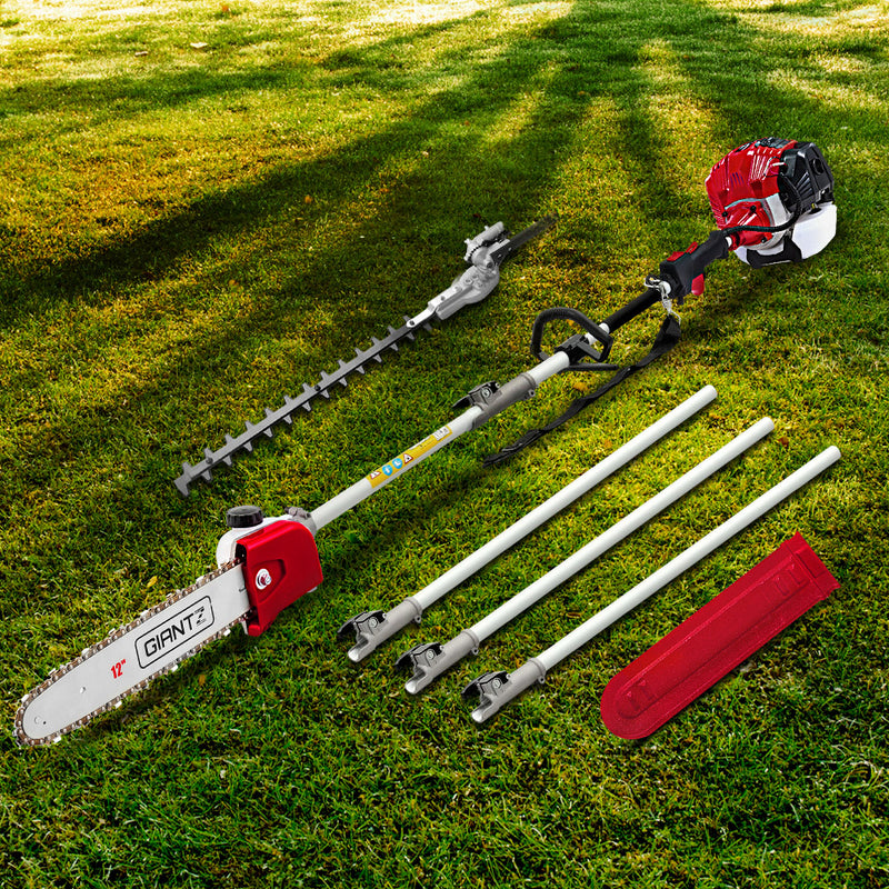 Giantz 65CC Petrol Pole Chainsaw Hedge Trimmer Long Reach Pruner Chain Saw - Sale Now