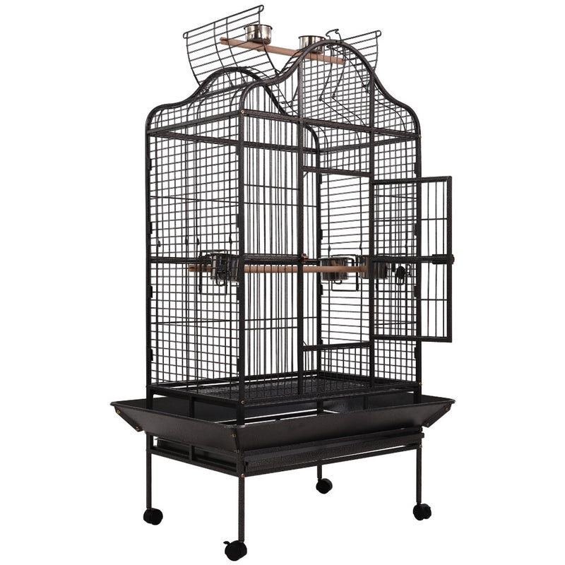 i.Pet Bird Cage Pet Cages Aviary 168CM Large Travel Stand Budgie Parrot Toys - Sale Now