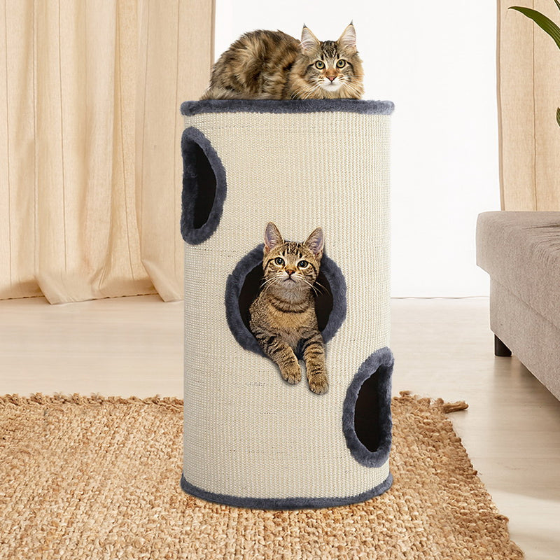 i.Pet Cat Tree 70cm Trees Scratching Post Scratcher Tower Condo House Furniture Wood - Sale Now