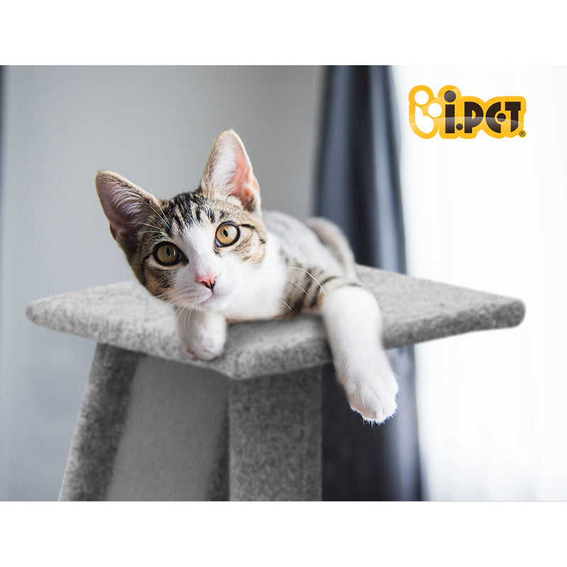 i.Pet Cat Tree 82cm Trees Scratching Post Scratcher Tower Condo House Furniture Wood Slide - Sale Now