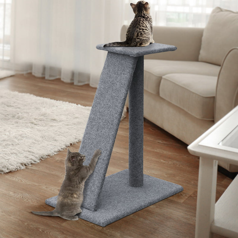 i.Pet Cat Tree 82cm Trees Scratching Post Scratcher Tower Condo House Furniture Wood Slide - Sale Now