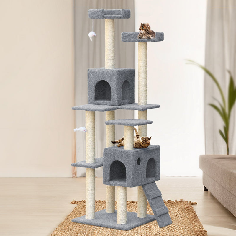 i.Pet Cat Scratching Tree 170CM Scratcher Post Pole Furniture Toy Multi Level - Sale Now