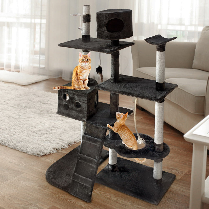 i.Pet Cat Tree 170cm Trees Scratching Post Scratcher Tower Condo House Furniture Wood - Sale Now