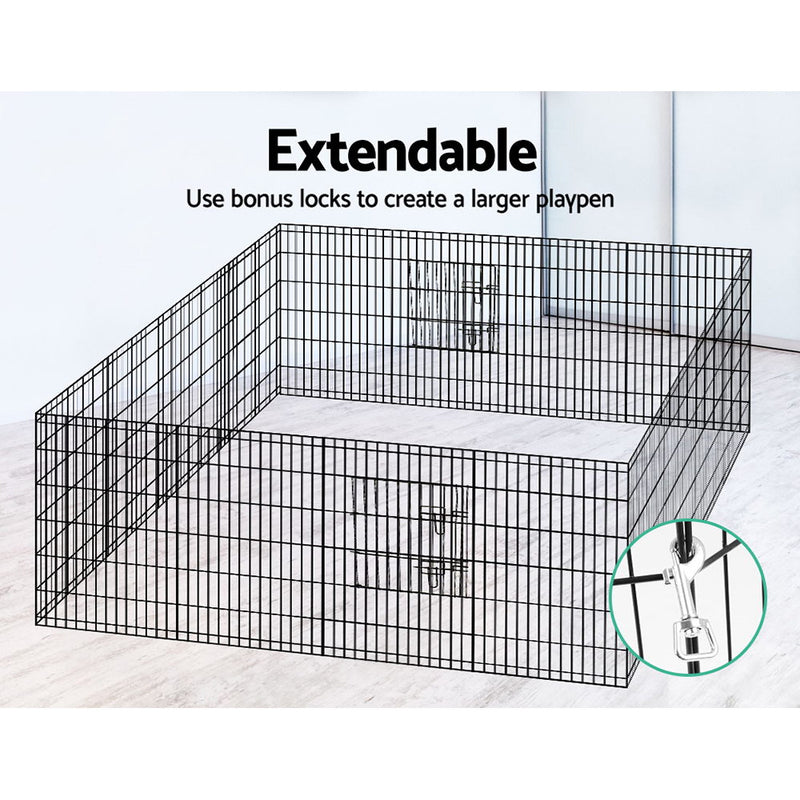 i.Pet 36" 8 Panel Pet Dog Playpen Puppy Exercise Cage Enclosure Play Pen Fence - Sale Now