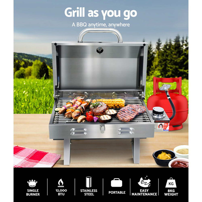 Grillz Portable Gas BBQ Grill Heater - Sale Now