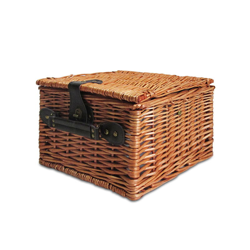 Alfresco 2 Person Picnic Basket Baskets Deluxe Outdoor Corporate Blanket Park - Sale Now