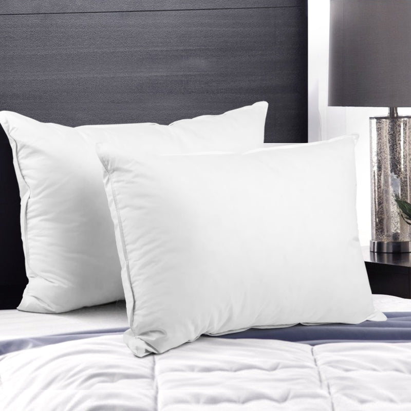 Giselle Bedding Set of 2 Goose Feather and Down Pillow - White - Sale Now
