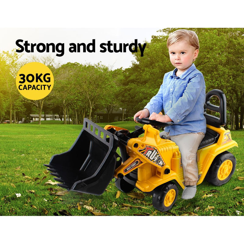 Keezi Kids Ride On Bulldozer - Yellow - Sale Now