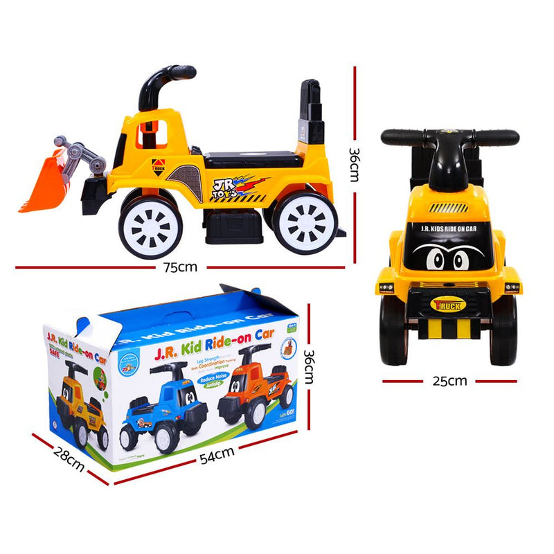 Keezi Kids Ride On Car Toys Truck Bulldozer Digger Toddler Toy Foot to Floor - Sale Now