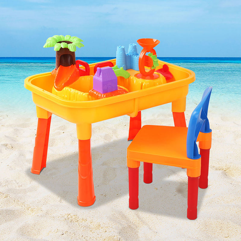 Keezi Kids Table & Chair Sandpit Set - Sale Now