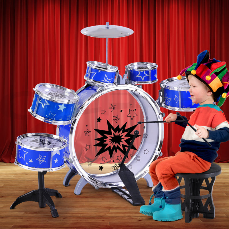 Keezi 11 Piece Kids Drum Set - Sale Now