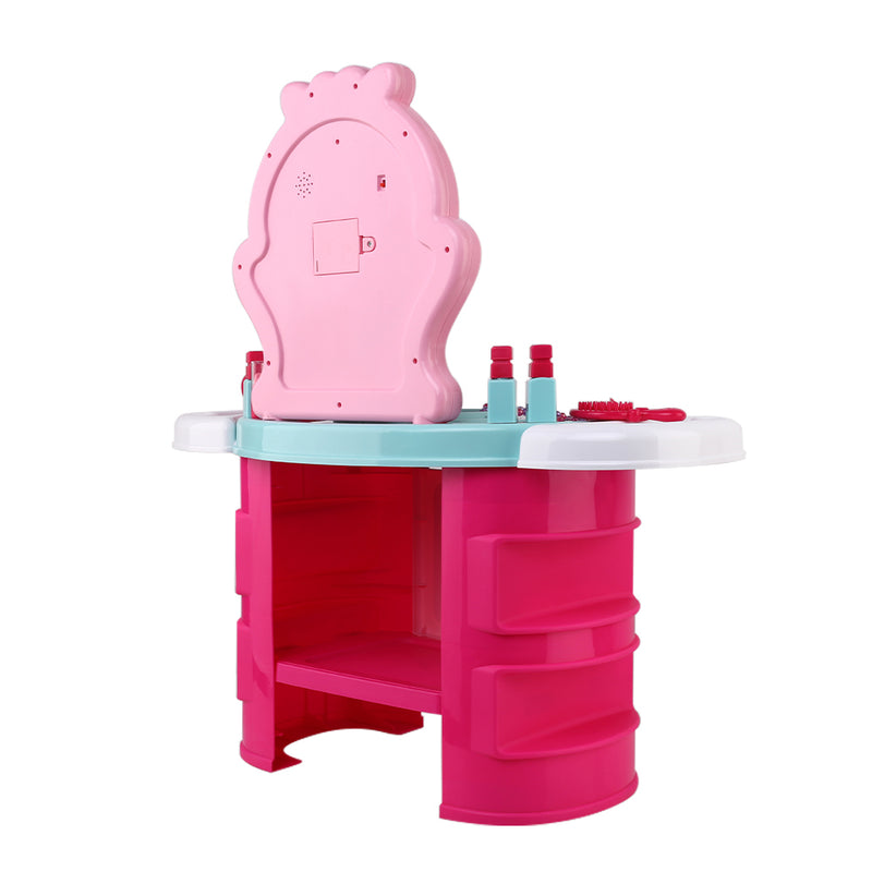 Keezi Kids Makeup Desk Play Set - Pink - Sale Now