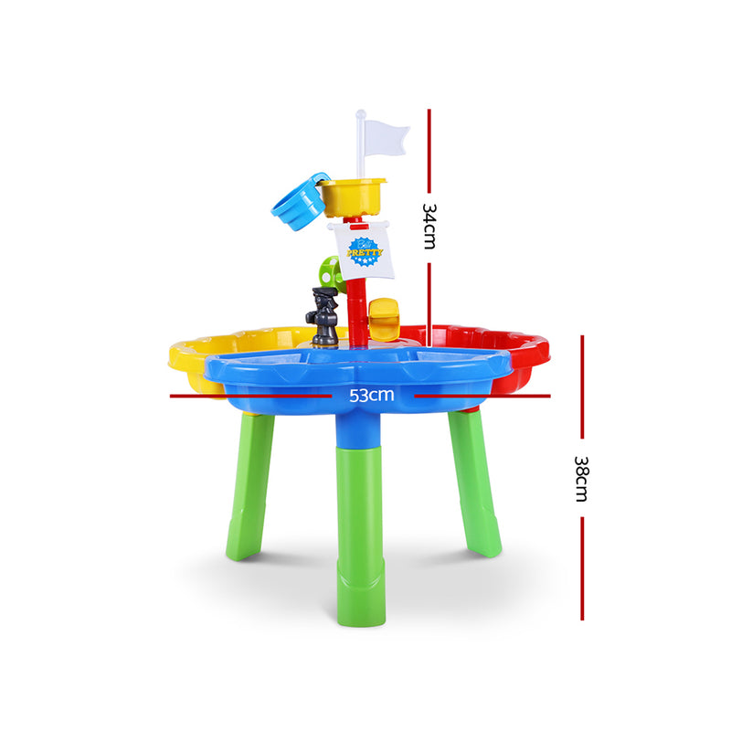 Keezi Kids Beach Sand and Water Sandpit Outdoor Table Childrens Bath Toys - Sale Now
