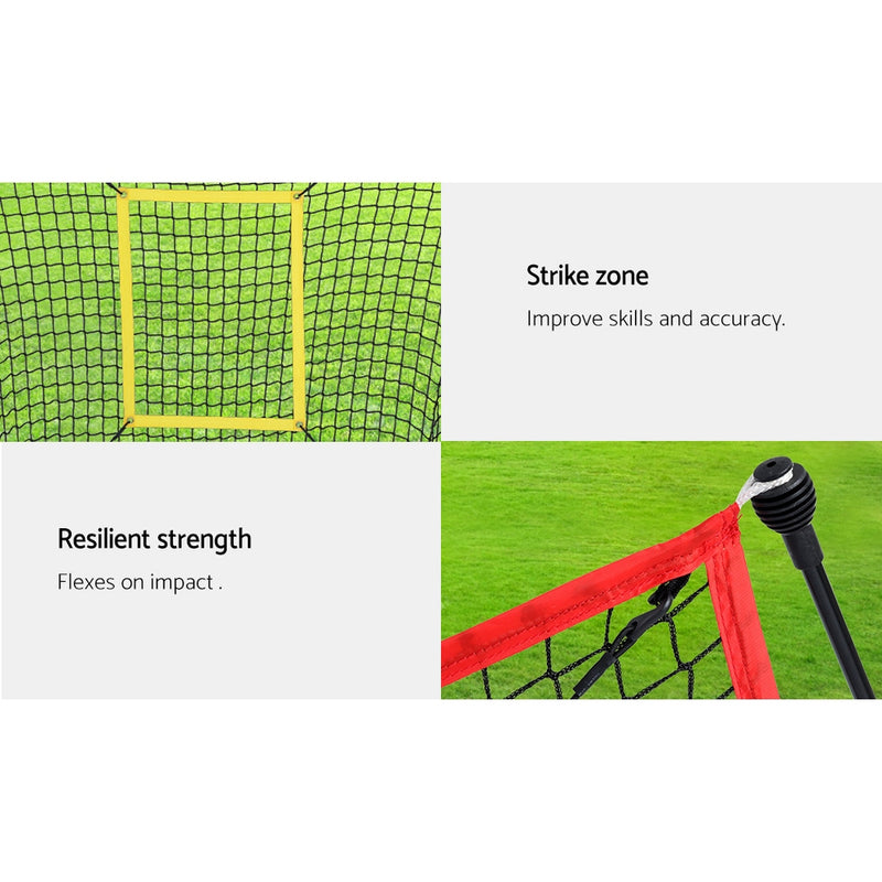 Everfit Portable Baseball Training Net Stand Softball Practice Sports Tennis - Sale Now
