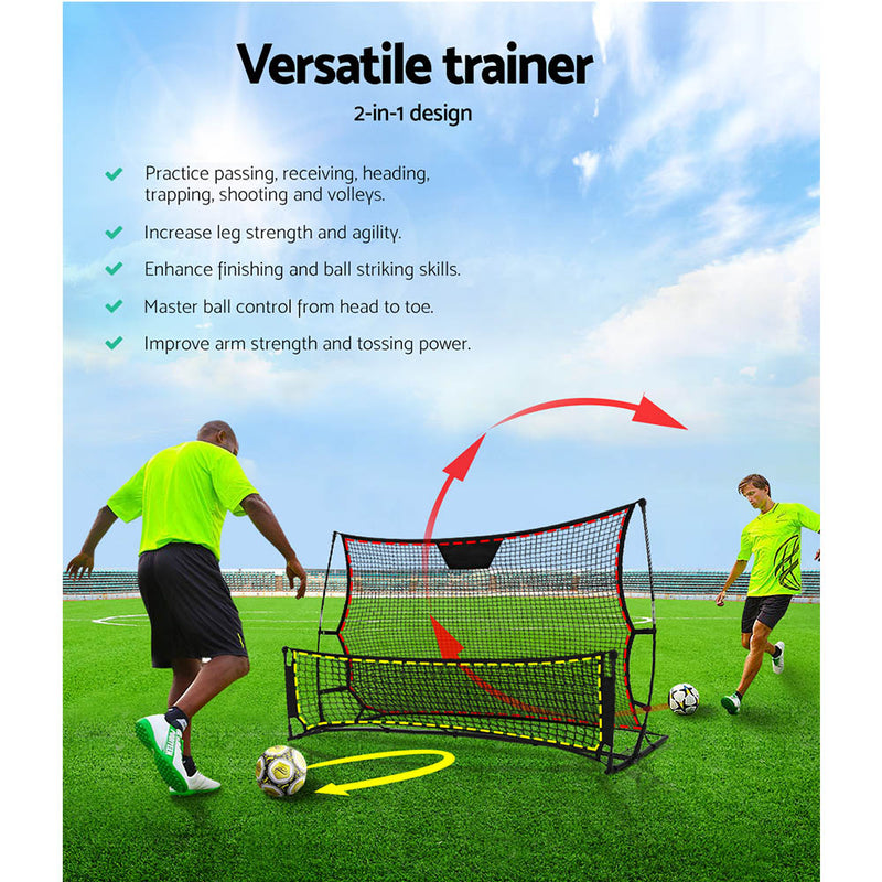 Everfit Portable Soccer Rebounder Net Volley Training Football Goal Pass Trainer - Sale Now