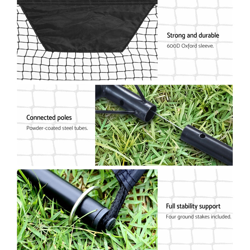 Everfit Portable Soccer Rebounder Net Volley Training Football Goal Trainer XL - Sale Now