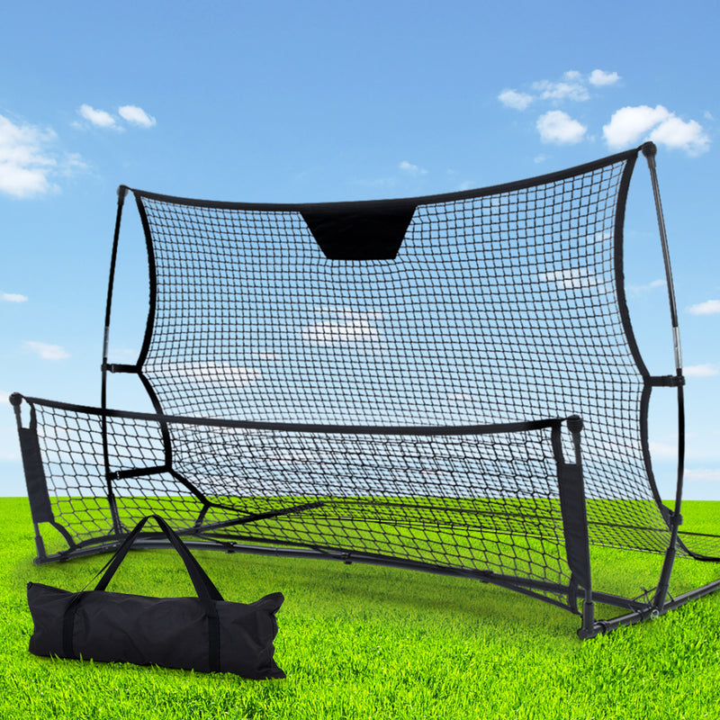 Everfit Portable Soccer Rebounder Net Volley Training Football Goal Trainer XL - Sale Now