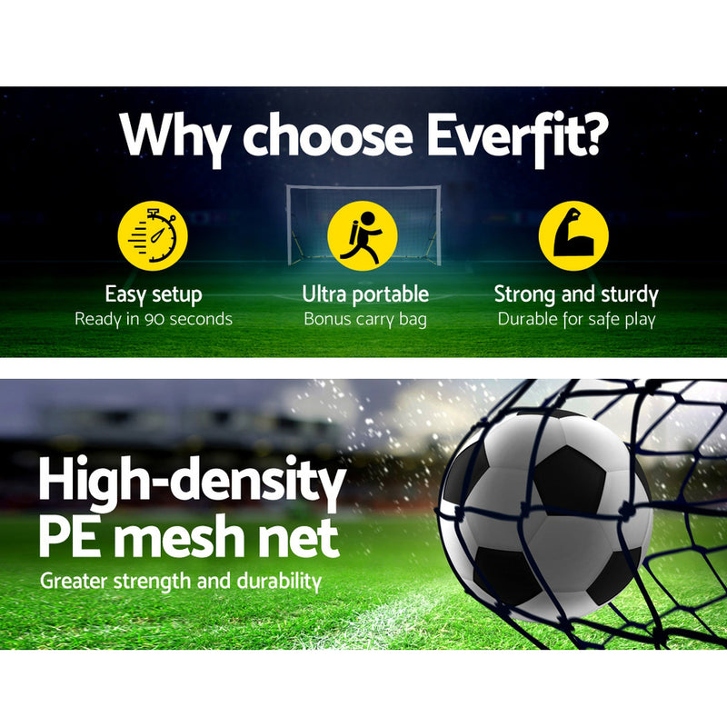 Everfit Portable Soccer Football Goal Net Kids Outdoor Training Sports - Sale Now
