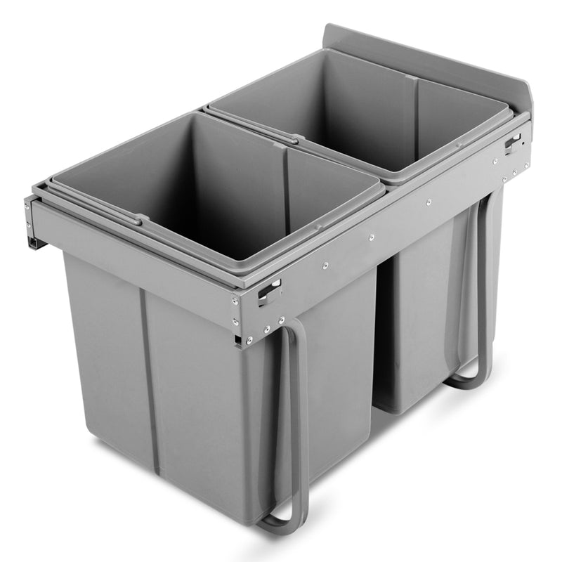 Cefito 2x20L Pull Out Bin - Grey - Sale Now