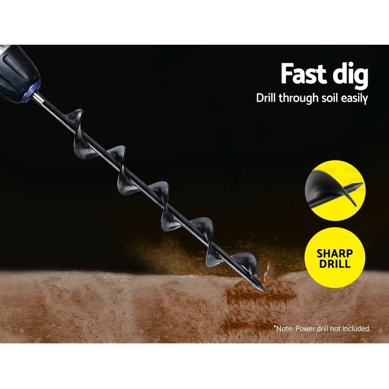 GIANTZ Garden Auger Power Earth Post Hole Digger Planter Drill Bit 50x450mm - Sale Now