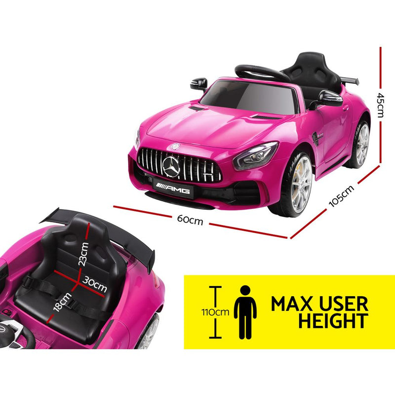 Kids Ride On Car MercedesBenz AMG GT R Electric Pink - Sale Now