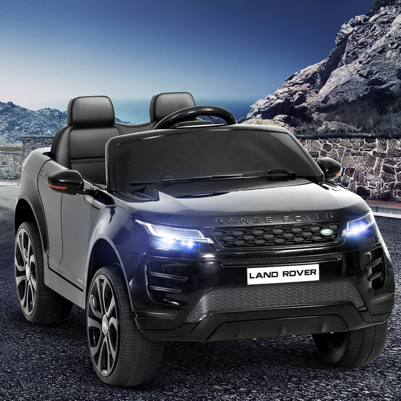 Kids Ride On Car Licensed Land Rover 12V Electric Car Toys Battery Remote Black - Sale Now