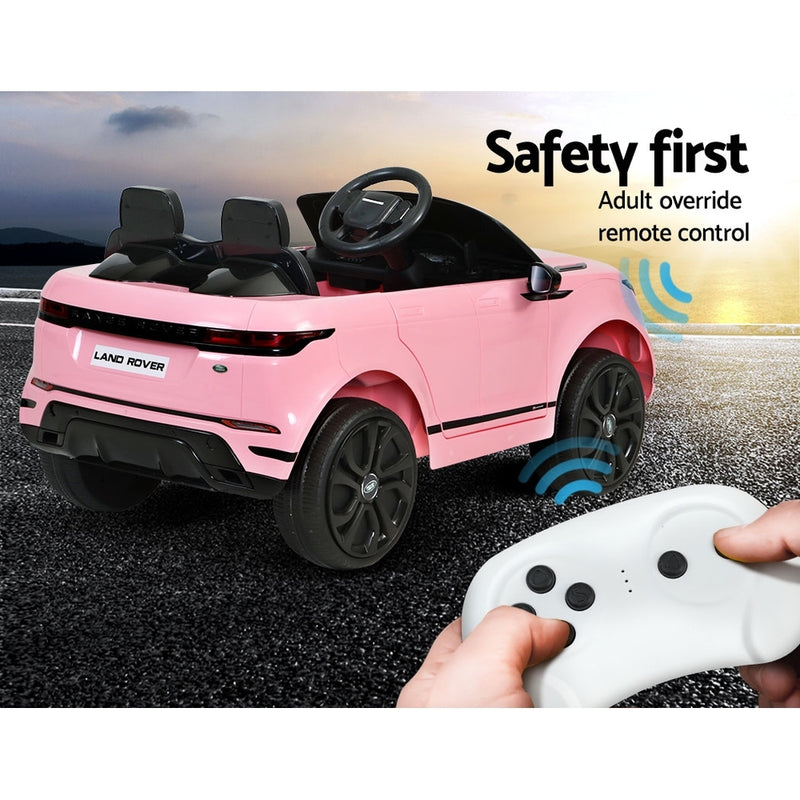 Kids Ride On Car Licensed Land Rover 12V Electric Car Toys Battery Remote Pink - Sale Now