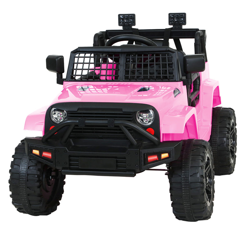 Rigo Kids Ride On Car Electric 12V Car Toys Jeep Battery Remote Control Pink - Sale Now