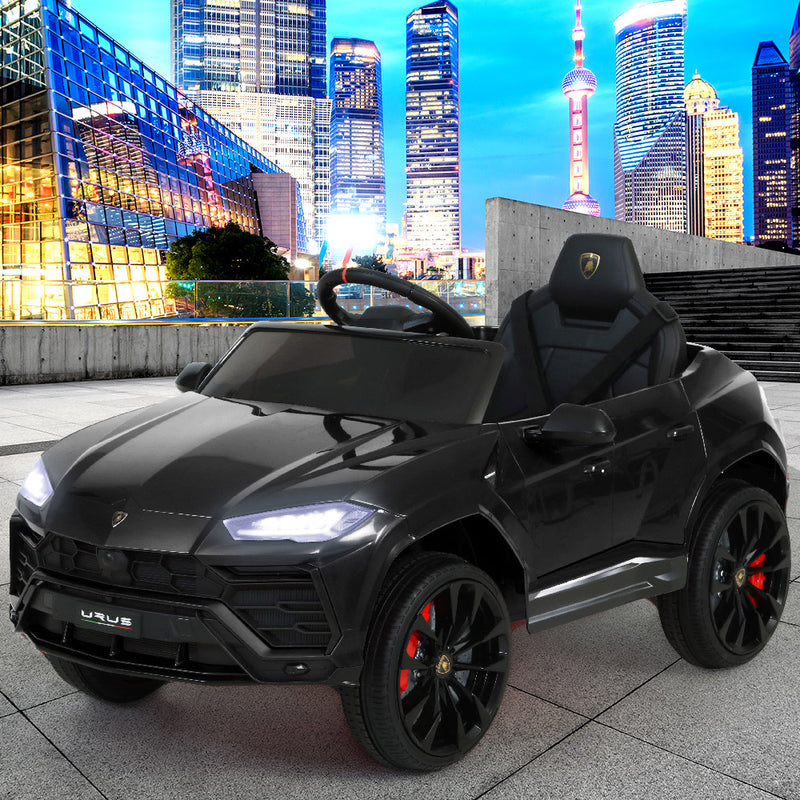 12V Electric Kids Ride On Toy Car Licensed Lamborghini URUS Remote Control Black - Sale Now